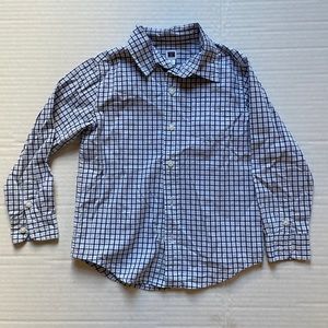 JANIE & JACK shirt check 100% cotton size 4